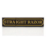 Dovo Ebony Silver Steel 5/8" Straight Razor with Luxury Shave Set